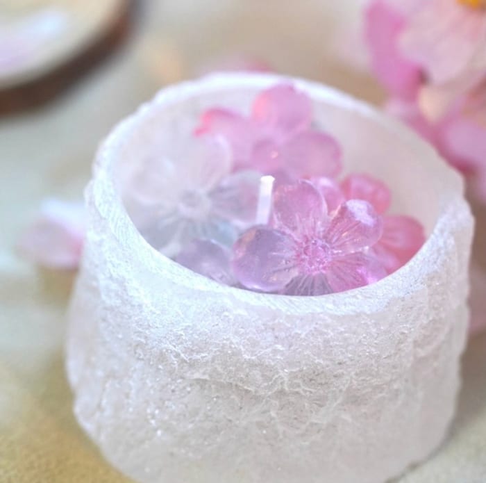 桜の切り株キャンドル